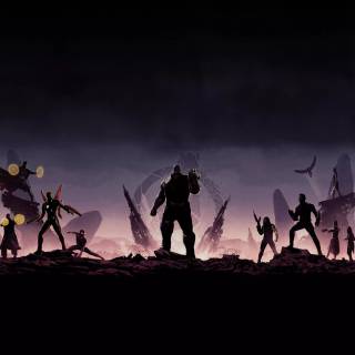 Avengers minimal 4k wallpaper