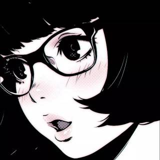 Black and white phone anime wallpaper