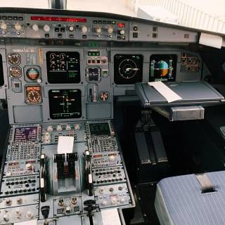 Airbus cockpit 4k wallpaper