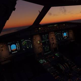 Airbus cockpit 4k wallpaper