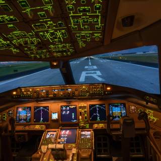 Airbus cockpit 4k wallpaper