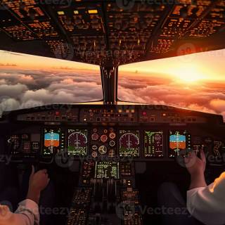 Airbus cockpit 4k wallpaper