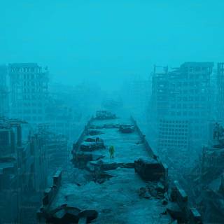 Abandoned city 4k wallpaper