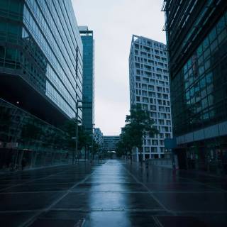 Abandoned city 4k wallpaper