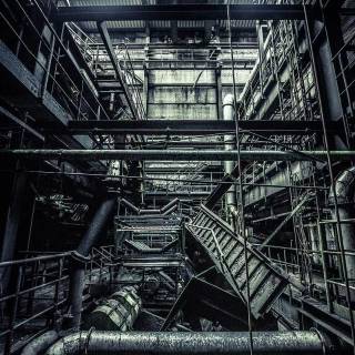 Steel factory wallpaper