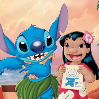 Stitch and Kuromi wallpaper