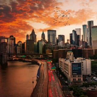 Sunset iPhone X wallpaper