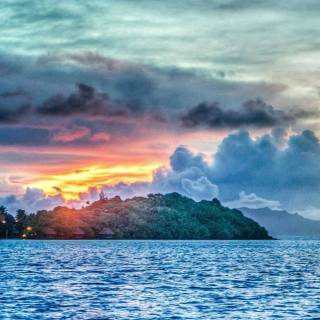 Sunset iPhone X wallpaper