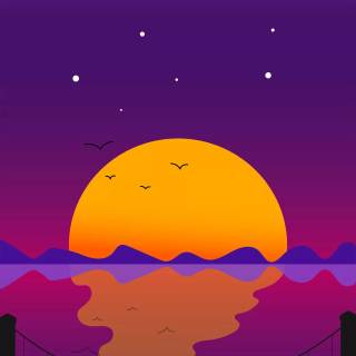 Sunset iPhone X wallpaper