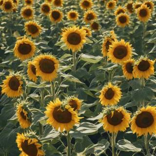 Sunflowers phone wallpaper