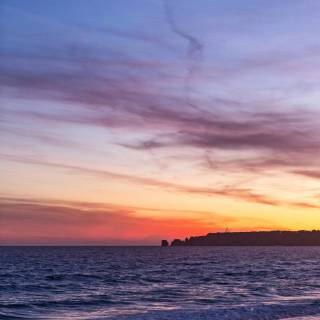 Sunset beach phone wallpaper