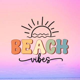 Sunset beach phone wallpaper