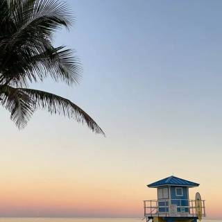 Sunset beach phone wallpaper