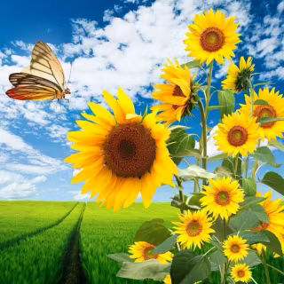 Sunflowers wallpaper