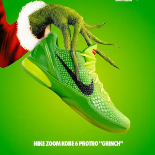 Nike Kobe 6 Protro - Grinch - wallpaper