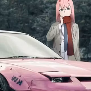 Car and anime wallpaper