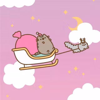 Christmas cat iPhone wallpaper