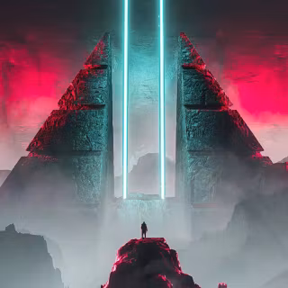 iPhone style pyramid wallpaper