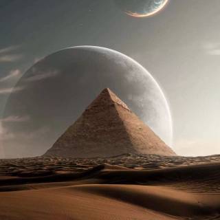 iPhone style pyramid wallpaper