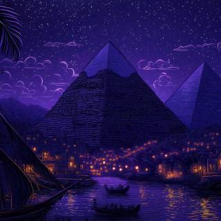 iPhone style pyramid wallpaper