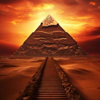 iPhone style pyramid wallpaper