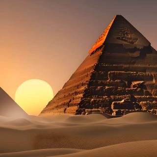 iPhone style pyramid wallpaper