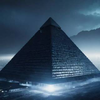 iPhone style pyramid wallpaper