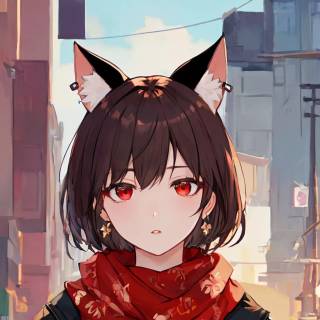 Anime girl cat 1920x1080 wallpaper