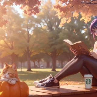 Anime girl cat 1920x1080 wallpaper