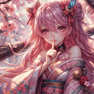 Pink anime girl 1920x1080 wallpaper
