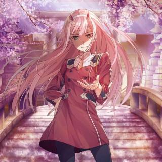 Pink anime girl 1920x1080 wallpaper