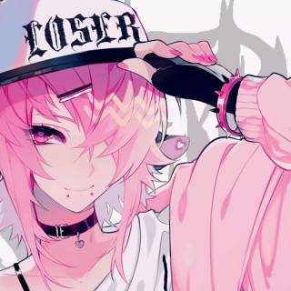 Pink anime girl 1920x1080 wallpaper