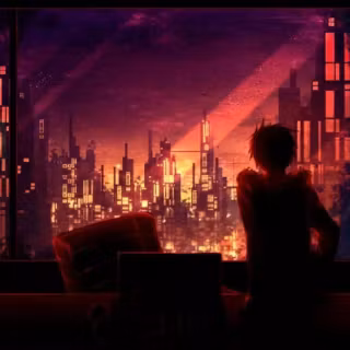 Lofi retro banner wallpaper