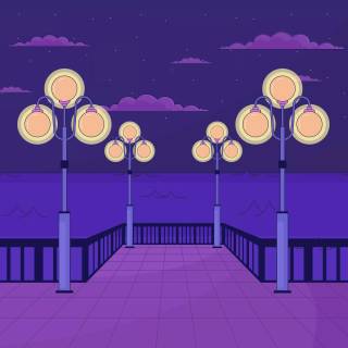 Lofi retro banner wallpaper