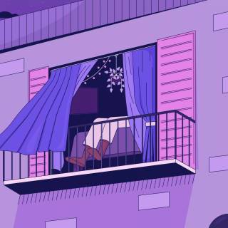 Lofi retro banner wallpaper