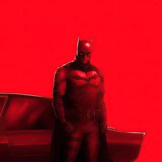 Batman red iPhone wallpaper