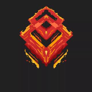 4k minimalist orange wallpaper