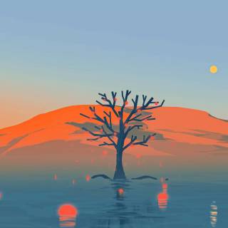 4k minimalist orange wallpaper