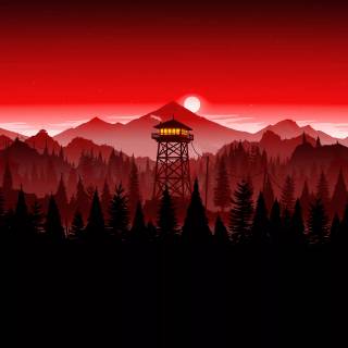 4k red sky wallpaper