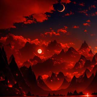 4k red sky wallpaper