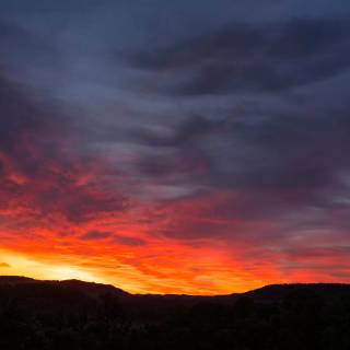 4k red sky wallpaper