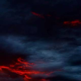 Red night sky wallpaper