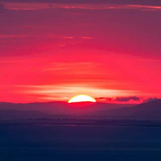 4k red sky wallpaper