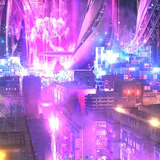 4k city red wallpaper