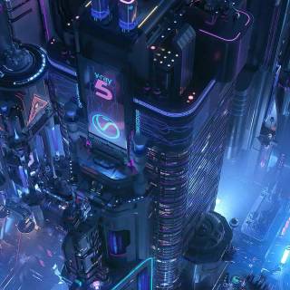 Phone cyber wallpaper