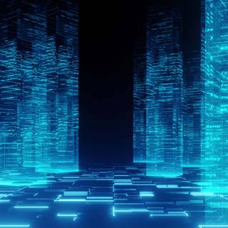 4k cyberspace wallpaper