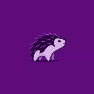Purple minimalist desktop wallpaper