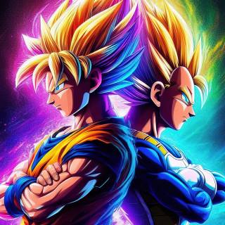 4k Goku and Vegeta wallpaper