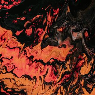 4k black and orange wallpaper