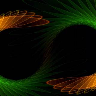 4k black and orange wallpaper